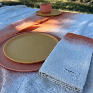 Lot de 2 serviettes tatin mandarine