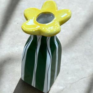 Soliflore fleur vert et jaune pm