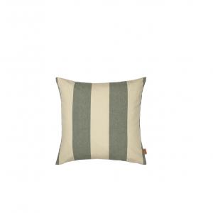 Coussin outdoor rayé vert