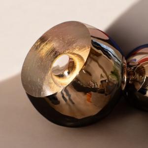 Lampe de sol chromée