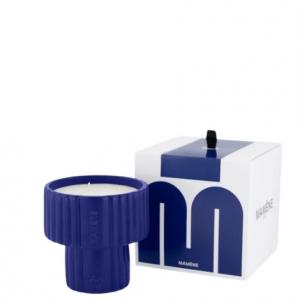 Bougie podium medium simone bleu kl 200g
