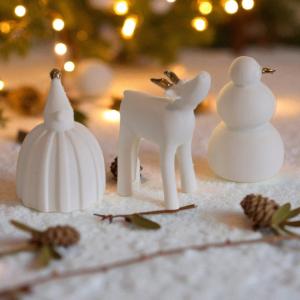 Set de 3 figurines noël