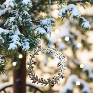 Ornement couronne à suspendre