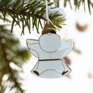 Ornement père noël ange