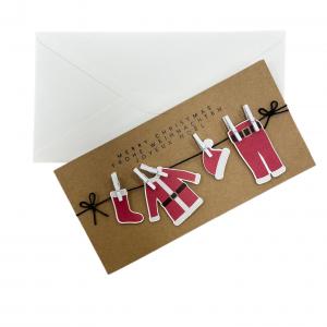 Carte vetement du père noël