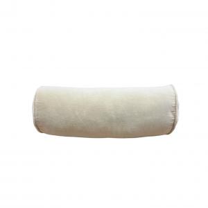 Coussin rond allongé beige