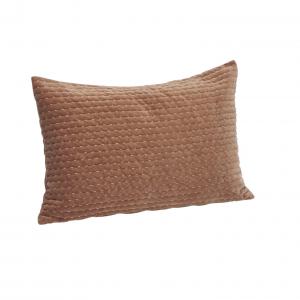 Housse coussin velours marron