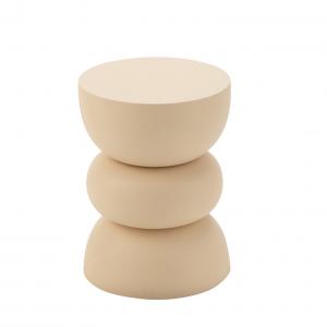 Table d'appoint fer beige