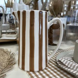 Pichet rayure caramel gm