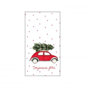 Serviette papier voiture de noël