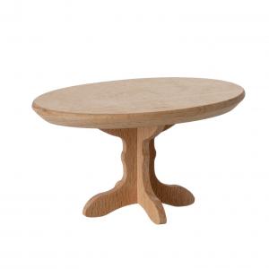 Table à manger ovale naturel souris