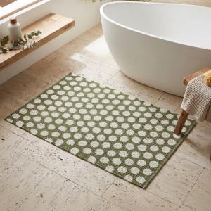 Tapis noa dark olive cream 70x50