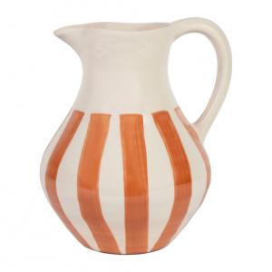 Pichet rayé terracotta 3 l