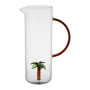 Pichet palmier verre
