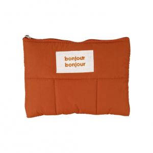 Pochette matelassé terra
