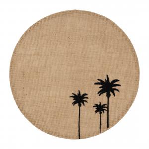 Set de table rond en jute