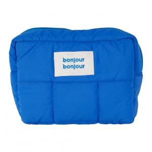 Trousse toilette matelassé indigo