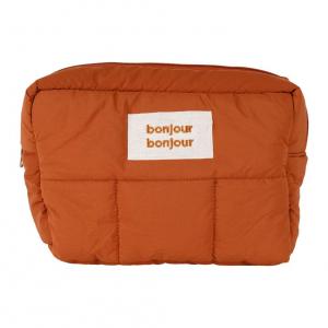 Trousse toilette matelassé terra