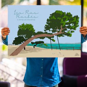 Les pins penchés 50x70