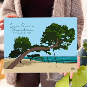 Les pins penchés 30x40