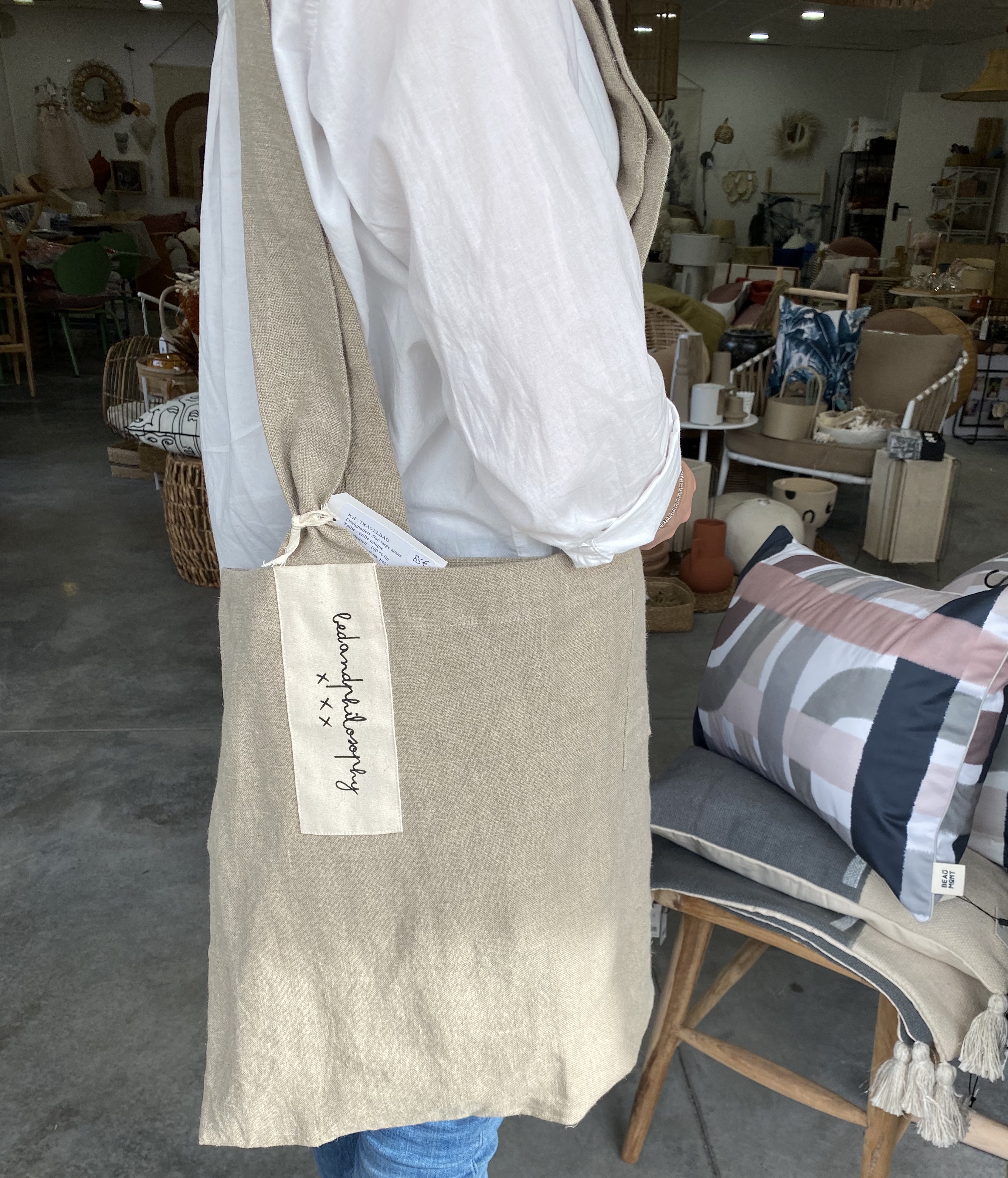 Sac travelbag naturel