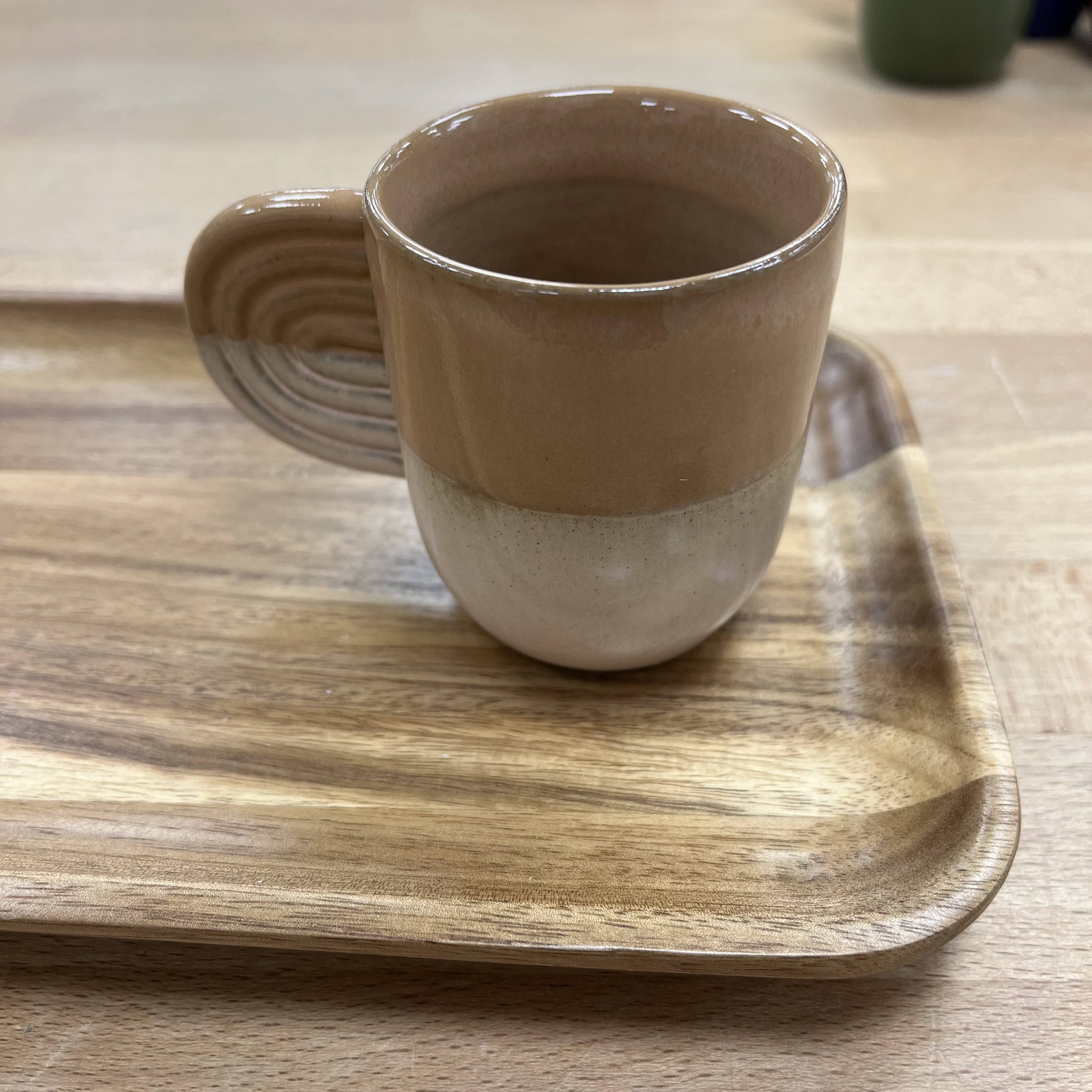 Tasse ambre bicolore