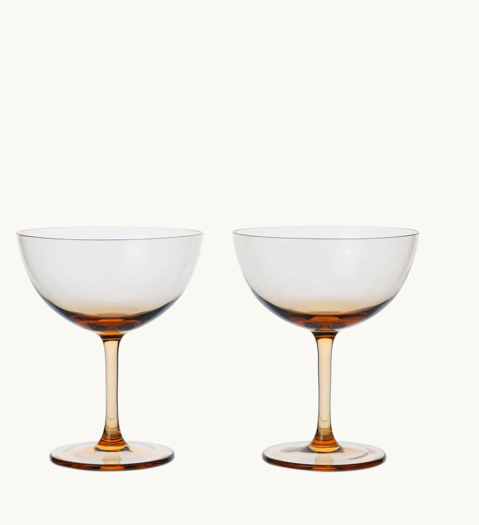 Verre a eau blush set de 2