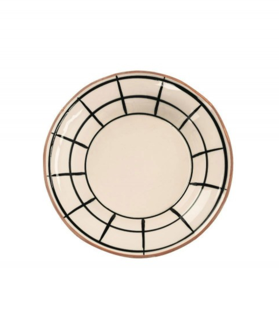 Assiette creuse naples noir
