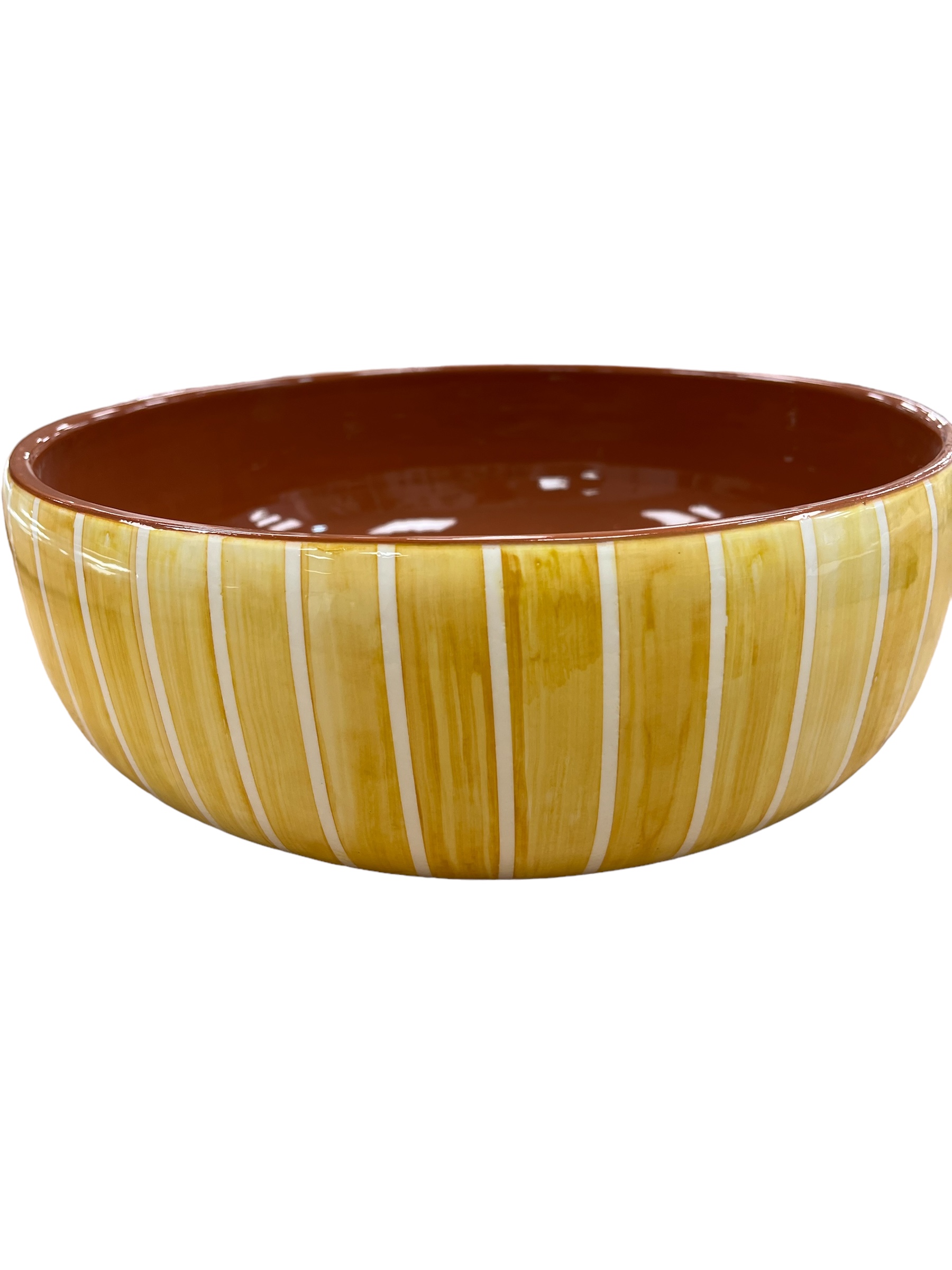 Coupe de fruit rayure jaune