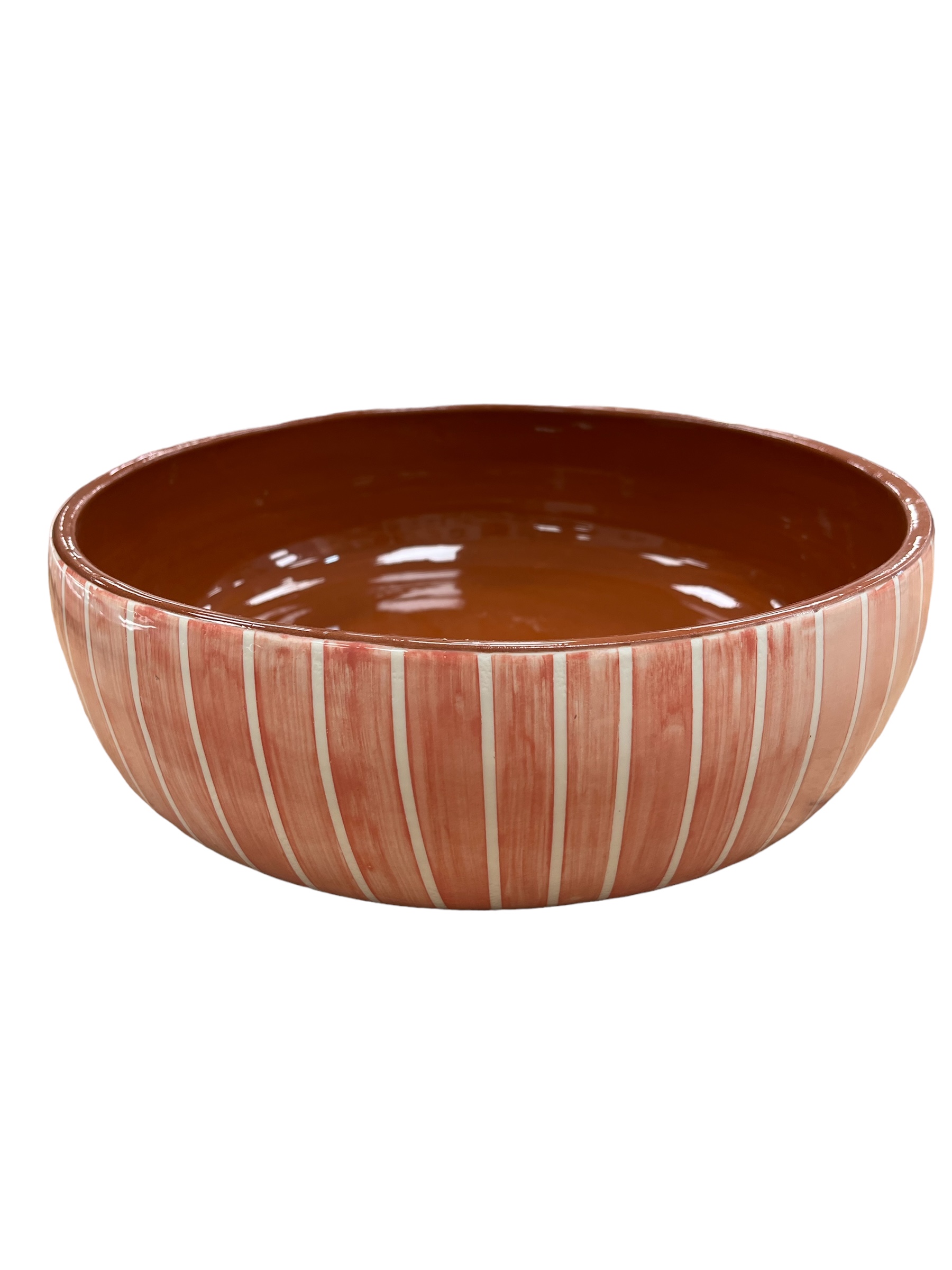 Coupe de fruit rayure rose