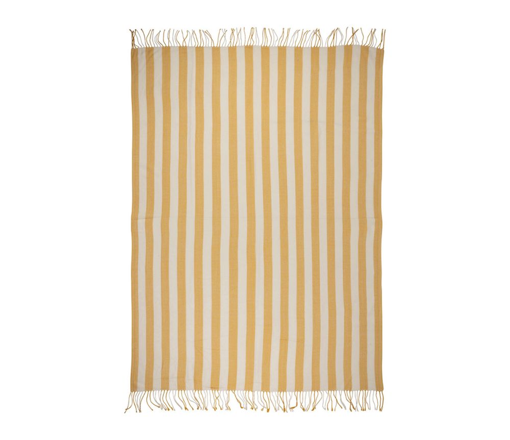 Plaid medi ecru jaune